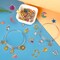 120 Pieces Mixed Sun Star Moon Charms Jewelry Making Gold Enamel Charm Pendants for DIY Necklace Bracelet Making Supplies